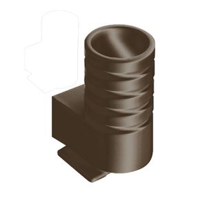 Invoerstukje bruin voor buis 16 mm.