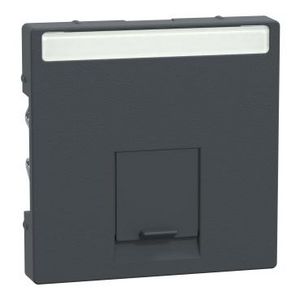 Centraalplaat SE RJ45-Connector Enkelvoudig Antraciet SysM