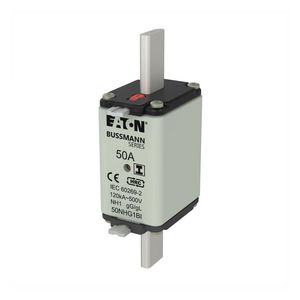 Zekering laagsp. 50A AC 500V NH1 gL/gG dubbele melde VVE=3