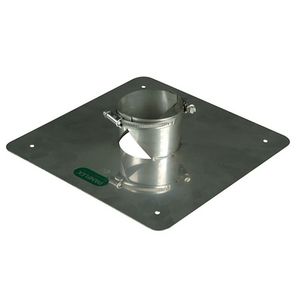 Afdekplaat 130mm RVS