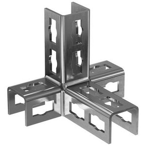 Verbindingshoek PFUF 4D rvs A4 VVE=10