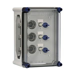 Lichtgroepenkast 3xDII met RSD 25 incl. rails