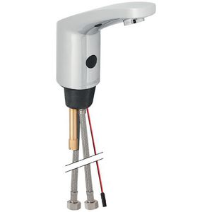 Wastafelkraan 185 chroom netvoeding excl. trafo rvoeding met mengunit