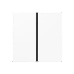 Tastafdekking A/AS 1-voudig compleet alpinwit KNX