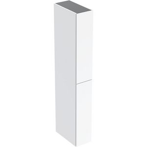 Hoge apothekerskast met twee uittreklades B24 H180 Wit