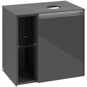 Wastafelonderkast Collaro 600x548x380mm Glossy Grey C151B0FP