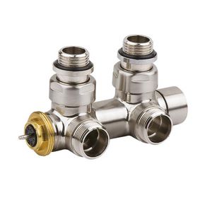 4-wegkraan thermostatisch haaks RVS M30 738S