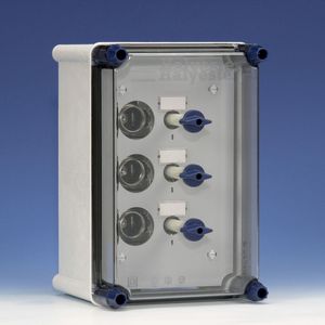 Lichtgroepenkast 3xDII met RSD 25 incl. rails