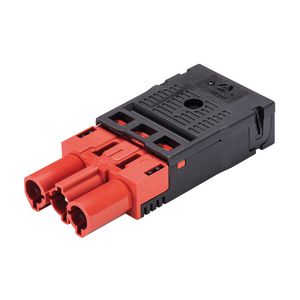 Kabelsteker GST18I3 male tomatenrood veerklem VVE=50