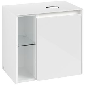 Wastafelonderkast Collaro 600x548x380mm Glossy White C151B0DH