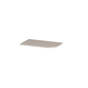 Topplaat keramische slab tbv fonteinonderkast rechts afgerond model 40cm travertin matt