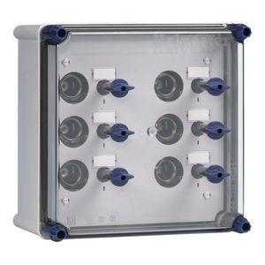 Lichtgroepenkast 6xDII met RSD 25 incl. rails