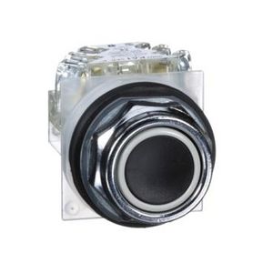Drukknop Verzonken Terugverend 30mm 1OC Zw Harmony 9001K