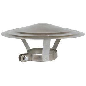 Regenkap gegalvaniseerd staal Ø110-120mm