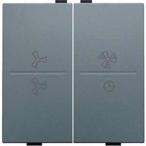 2-voudige toets ventilatoropdruk 0 - 3 RF schakelaar blue gr