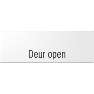 Afdekking alpen wit edelstaal m.tekst hori