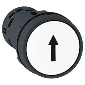 Drukknop Terugvering 1NO Markering pijl omhoog Wit VVE=10