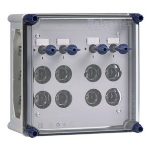 Lichtgroepenkast 4x2 DII met RSD 25 incl. rails