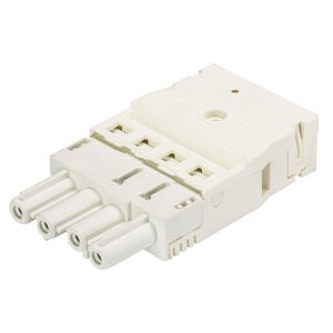 Kabelsteker GST18I4 female wit veerklem 92.943.0053.0 VVE=50