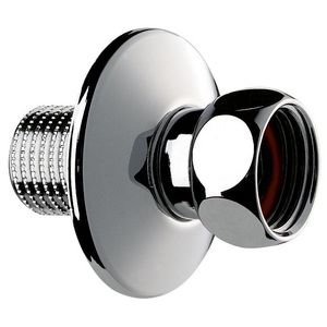 Koppeling recht M3/8" F1/2" L.45 rozet Ø40 set 2st.