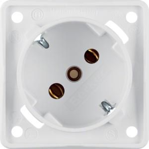 Wandcontactdoos RA diagonaal 45gr. schroef berker Integro