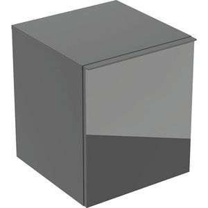 Zijkast Acanto met één lade één binnenlade B45 Lava glas