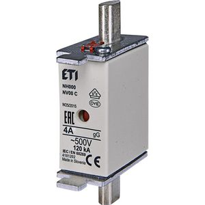 Zekering 500V 4A NH000 gG VVE=3