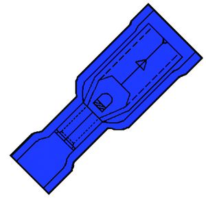 Kist a 100st. geisoleerde rondstekerh. 4mm 1,5-2,5mm² Nylon