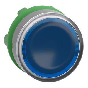 blue flush illumiated pushbutton head integRALLED cp grey
