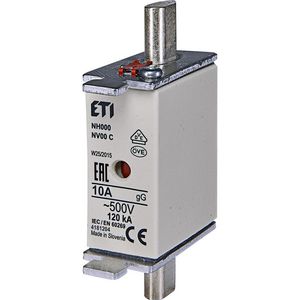 Zekering 500V 10A NH000 gG VVE=3