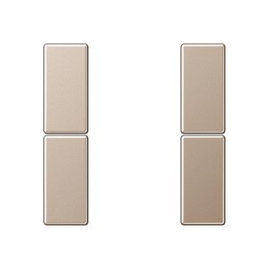 Tastafdekking compleet 2-voudig A500 champagne KNX