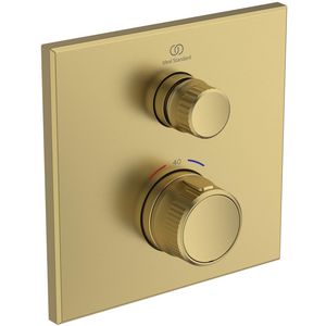 navigo douchetherm 1 functie vierkant opb.d brushed gold (mat goudkleurig) A73
