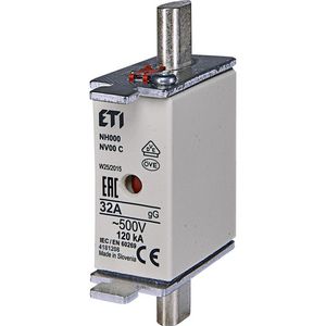 Zekering 500V 32A NH000 gG VVE=3