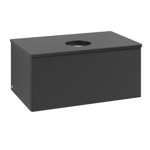 Wastafelonderkast Antao 800x360x500mm Black Matt Lacquer L30110PD