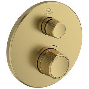 navigo douchetherm 1 functie rond opb.deel brushed gold (mat goudkleurig) A729