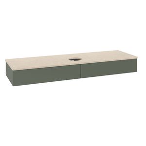 Wastafelonderkast Antao 1600x190x500mm L.Green Matt Lacquer K14013HL