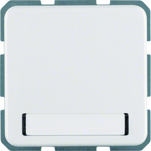 WCD RA+klapdeksel en tekstvenster IP44 inbouw polarwit