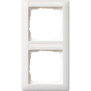 Afdekraam 2-v vert. TK Gira Standard 55 zuiver wit m
