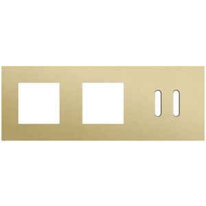 Afdekplaat 3-voud horiz. 71mm centerafst. 227-56708