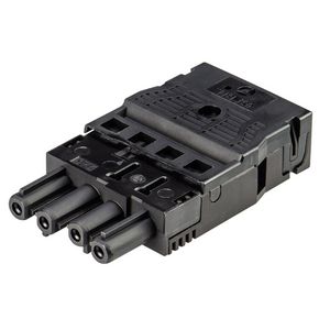 Kabelsteker GST18I4 female zwart veerklem VVE=50