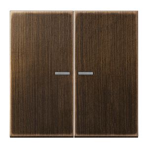 Stuurafdekking LS 2voudig Messing antiek HOME