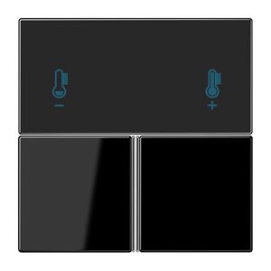 Compact tastafdekking LS zwart KNX RCD