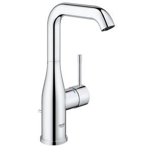 Essence L-size wastafelmengkraan chroom hoog draaibare uitloop incl. waste