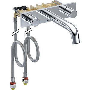 2-greepswandkraan rond design L16 verchroomd ONE