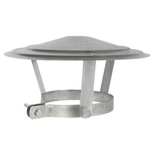 Regenkap gegalvaniseerd staal Ø155-160mm