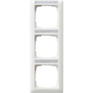 Afdekraam 3-v vert. TK Gira Standard 55 zuiver wit