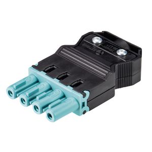 Kabelsteker GST18I4 female turquoise schroef VVE=50