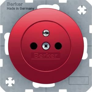 Wandcontactdoos penaarde berker R.1/R.3/R.8 rood