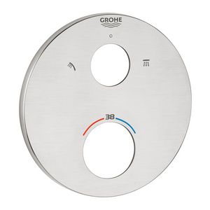 Rozet 49074DC0 supersteel (rvs look)