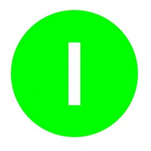 Indicatieplaatje vlak groen I